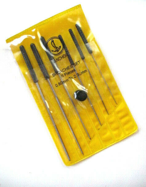 Watchmaker Jeweler Cutting Broaches  New  6/set - Fresh Stock Dated December 2025