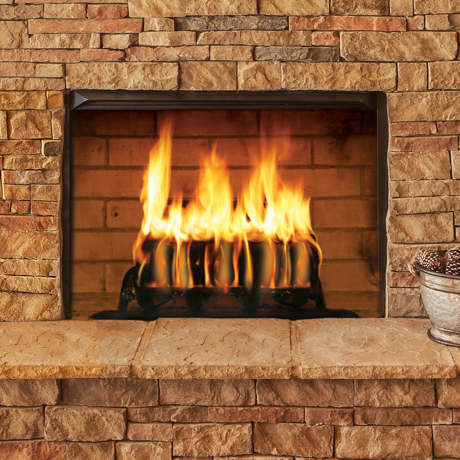 Duraflame Crackleflame Indoor Outdoor Firelogs 3 Hour Burn 4 Pack Case - Fresh Stock Dated January 2026