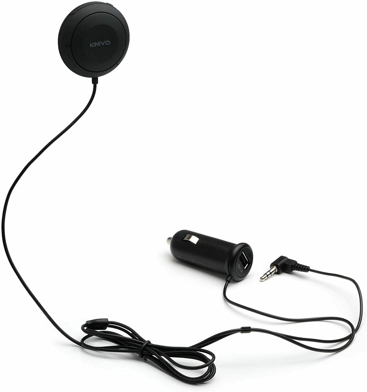 Kinivo BTC450 Bluetooth Car Kit Hands-Free Adapter for Cars with 3.5mm Aux Input - Fresh Stock Dated December 2025