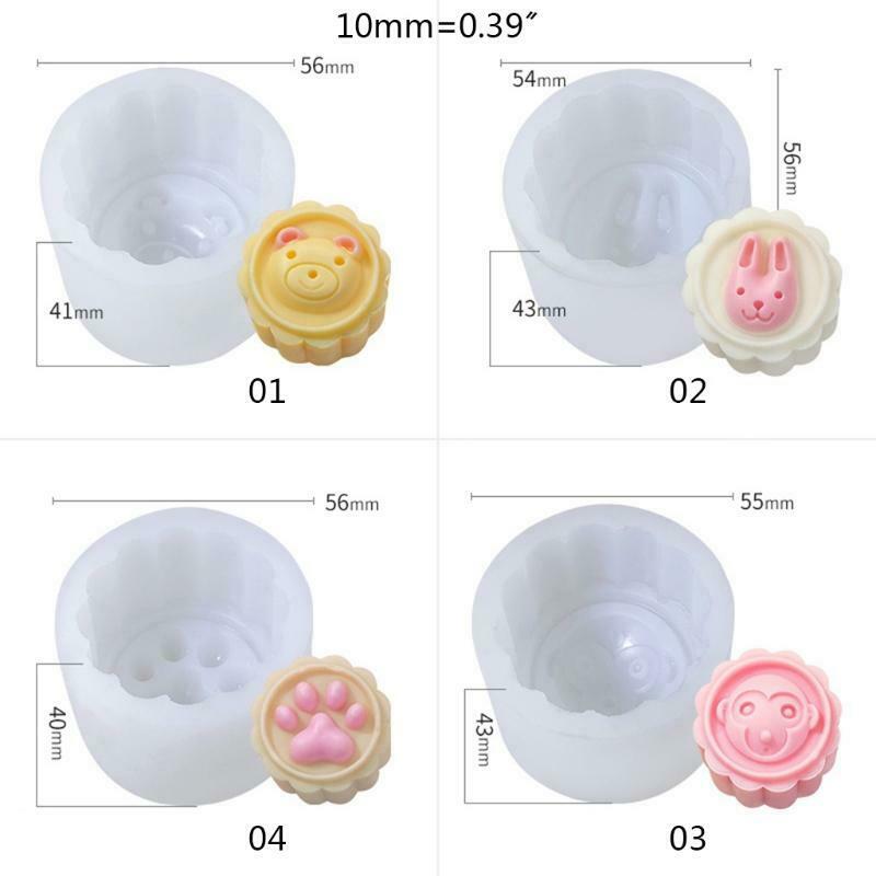 Ice Cream Silicone Mooncake Mold DIY Family Convenience Store Animal Shaped Mold - Fresh Stock Dated January 2026