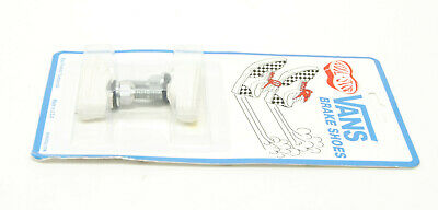 Kool Stop bicycle bike Vans BMX THREADED brake pads WHITE (PAIR) *MADE IN USA* - Fresh Stock Dated December 2025