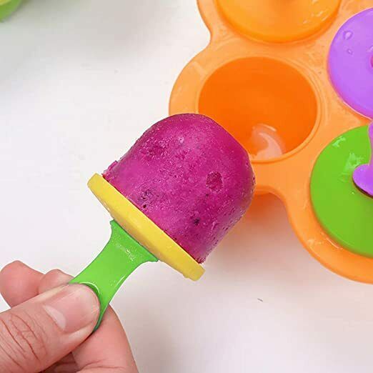2 Pack Popsicle Molds,Mini 7-cavity Ice Pop Molds,Food Grade Baby Popsicle Mold - Fresh Stock Dated February 2026