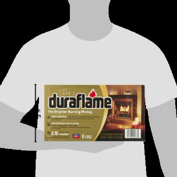 Duraflame Gold Brighter Burning 2.5Lb Firelogs, 6-Pack Case - Fresh Stock Dated January 2026