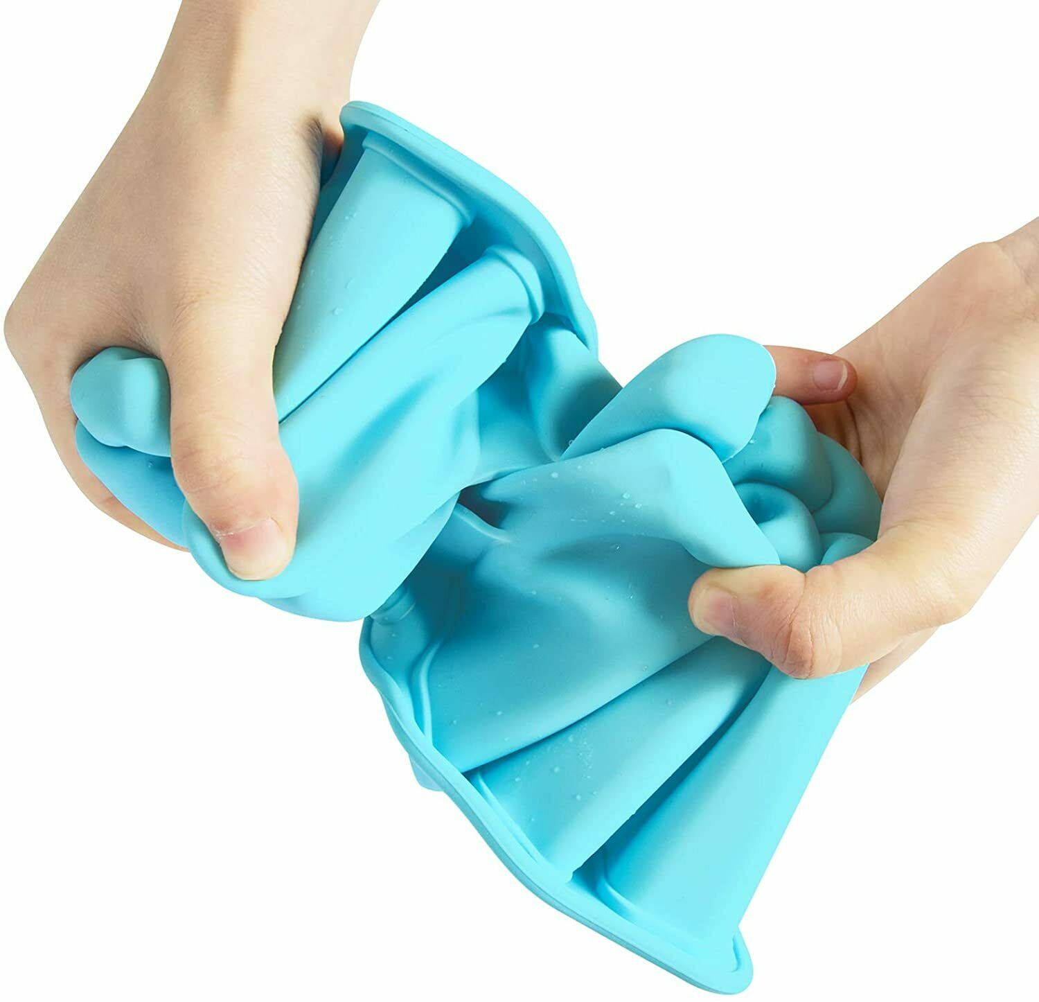 10 Cell Ice Cream Popsicle Frozen Mold Silicone Lolly Mould Ice Tray Cover Lid - Fresh Stock Dated February 2026