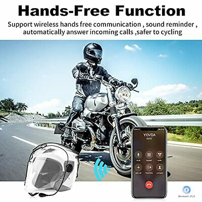 YOVDA Bluetooth Helmet Headset Ultra Thin 0.27 Inch Motorcycle Sports Headset... - Fresh Stock Dated December 2025
