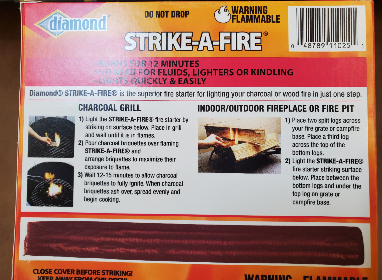 Diamond Strike-A-Fire 144 Count Firestarters - 3 Packs of 48 - Fresh Stock Dated January 2026