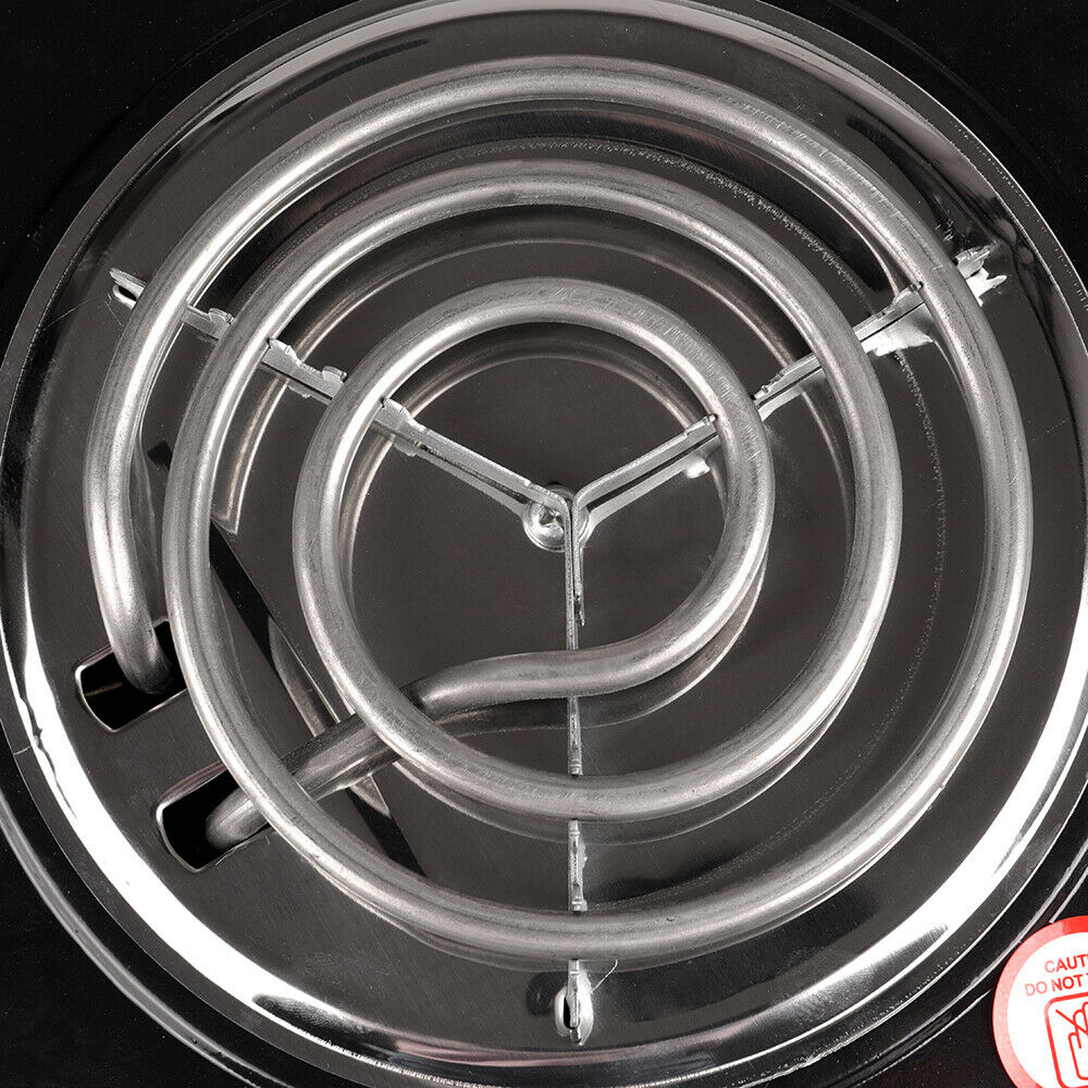 2000W Stainless Steel Countertop Electric Double Burner Temperature Control 17