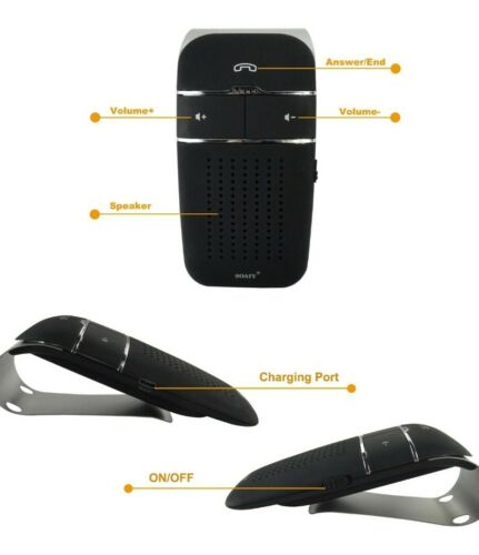 SOAIY S-32 Hands Free Wireless In Car Bluetooth SPEAKER PHONE Voice Commands New - Fresh Stock Dated January 2026