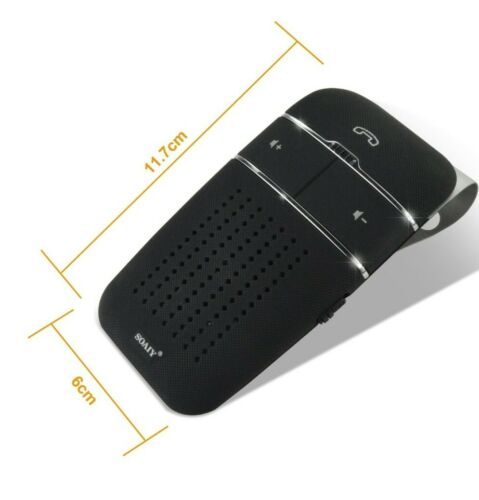 SOAIY S-32 Hands Free Wireless In Car Bluetooth SPEAKER PHONE Voice Commands New - Fresh Stock Dated January 2026