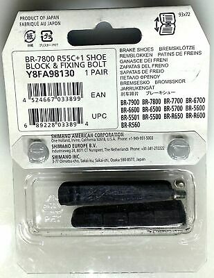 Shimano Dura-Ace Ultegra 105 R55C+1 Bike Calliper Brake Insert Pads New - Fresh Stock Dated December 2025