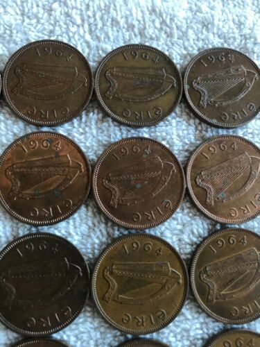 Lot Of 26 Irish Lucky Half-pennies 1964 - Fresh Stock Dated December 2025
