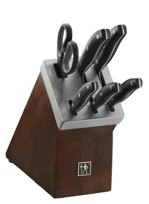 J.A. Henckels International 7-Piece Self-Sharpening Knife Block Set-NEW OPEN BOX - Fresh Stock Dated January 2026