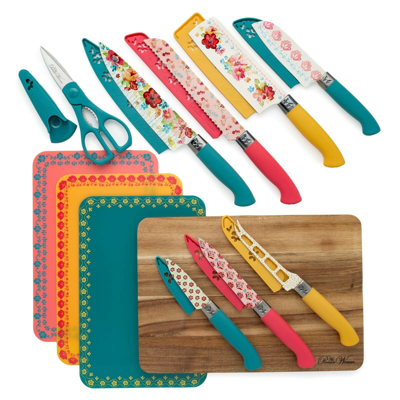 NEW Pioneer Woman Wildflower Whimsy 20-Piece Cutlery Set - kitchen, knife, Gift - Fresh Stock Dated January 2026