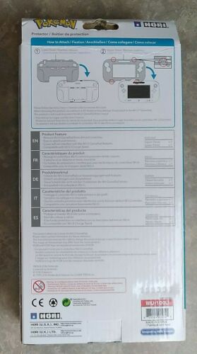 Nintendo Wii U Pokemon HORI POKEBALL GAMEPAD PROTECTOR SHELL COVER PLASTIC CASE - Fresh Stock Dated February 2026