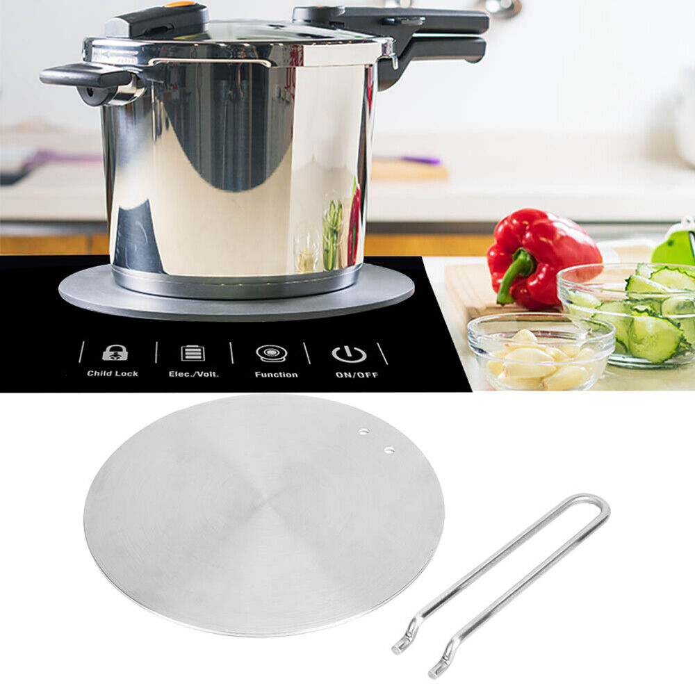 ✔20cm Stainless Steel Electric Cooker Induction Plate Hob Adapter Heat Diffuser - Fresh Stock Dated February 2026
