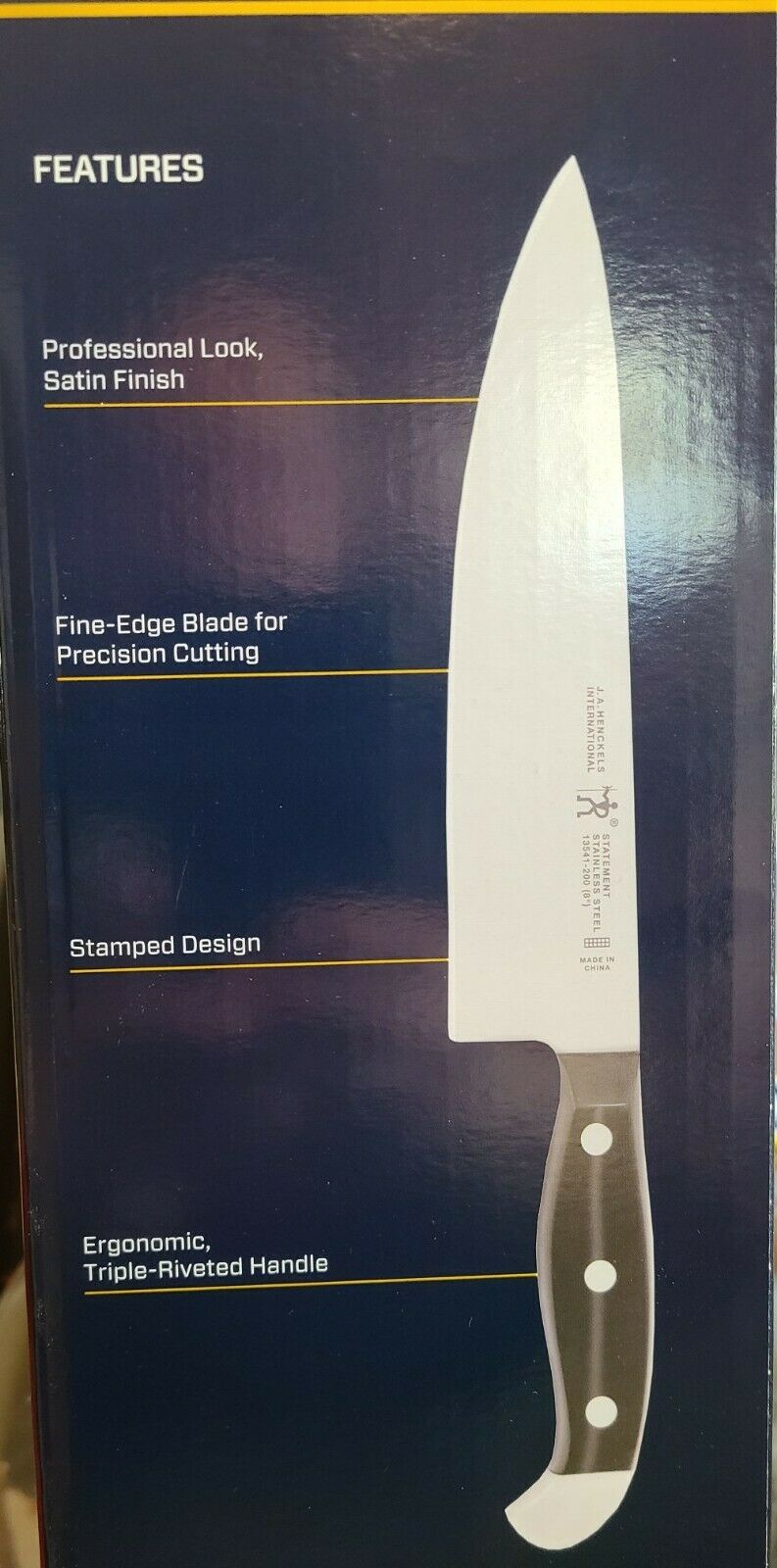 J.A. Henckels International 7-Piece Self-Sharpening Knife Block Set-NEW OPEN BOX - Fresh Stock Dated January 2026