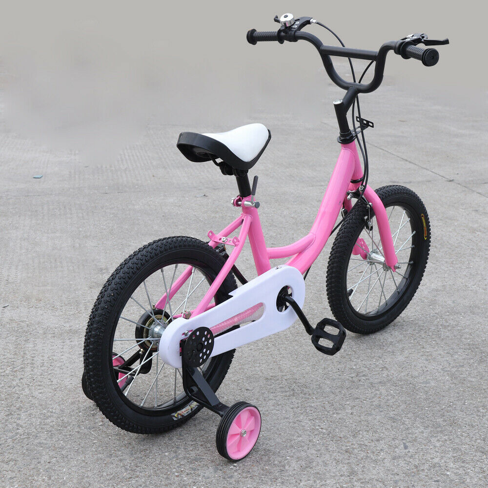 Children's Bicycle Kids Vehicles W/ Auxiliary Wheel Adjustable Seat Handlebars - Fresh Stock Dated January 2026