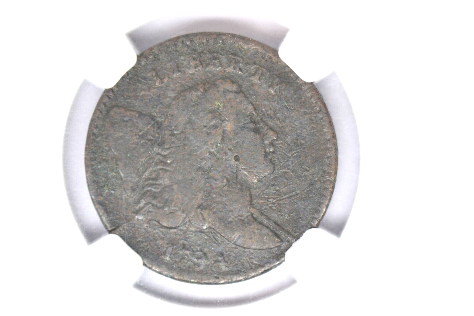 1794 Liberty Cap Half Cent- NGC VF Details.  Corrosion.  Nice brown rarity! - Fresh Stock Dated December 2025