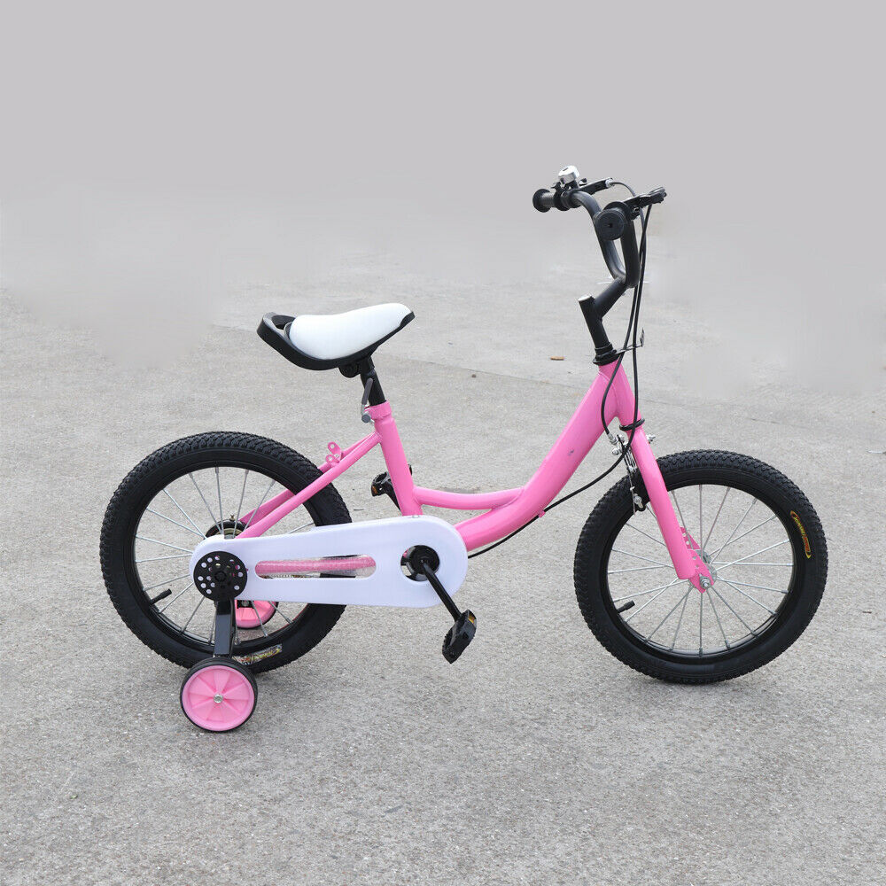 Children's Bicycle Kids Vehicles W/ Auxiliary Wheel Adjustable Seat Handlebars - Fresh Stock Dated January 2026