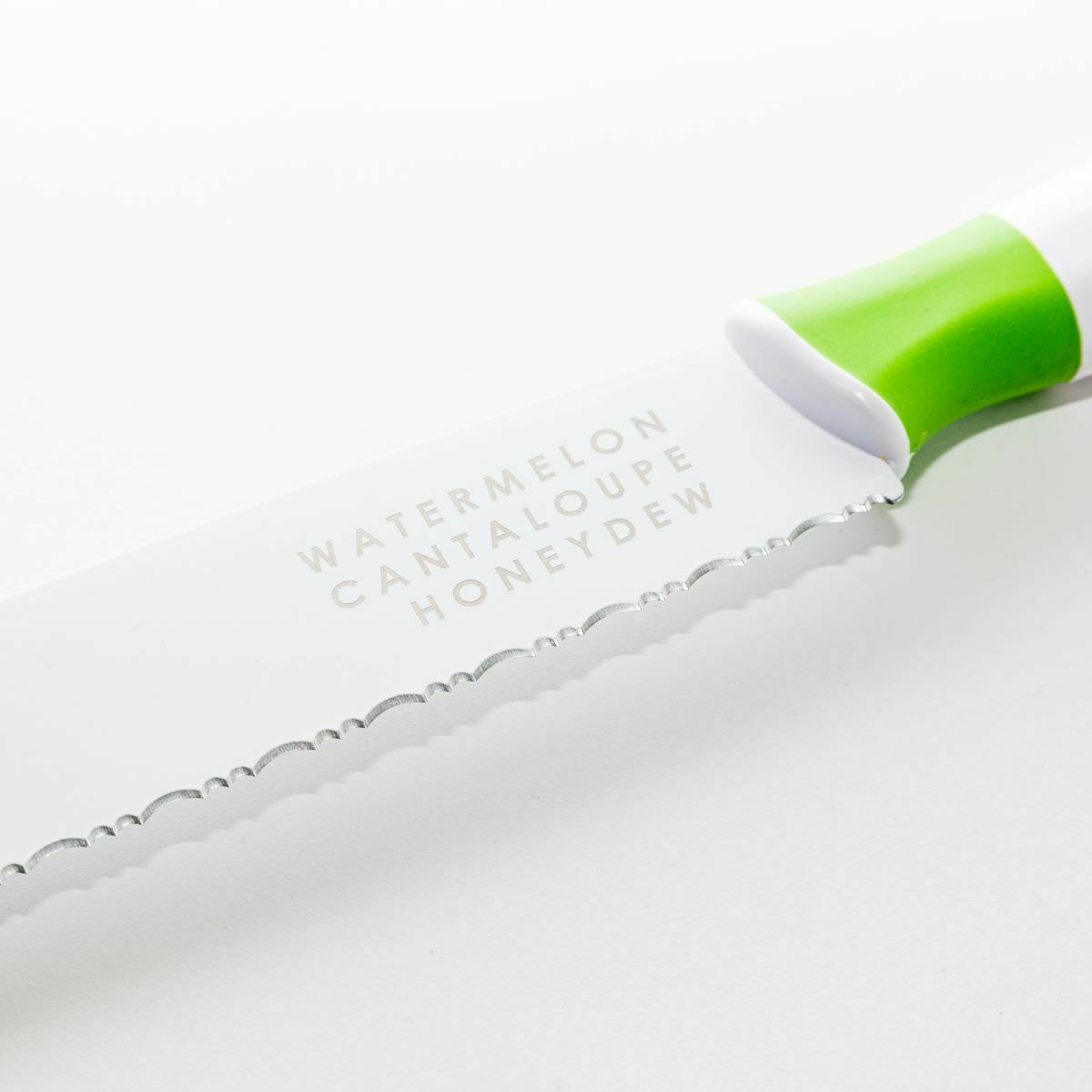 Serrated Melon Knife With Detachable Scoop For Slicing Bread Fruit Watermelon - Fresh Stock Dated February 2026