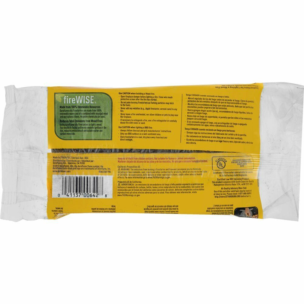 Duraflame Stix Multi-use Firelighters Light Wood Or Charcoal Fires 12pk - Fresh Stock Dated December 2025