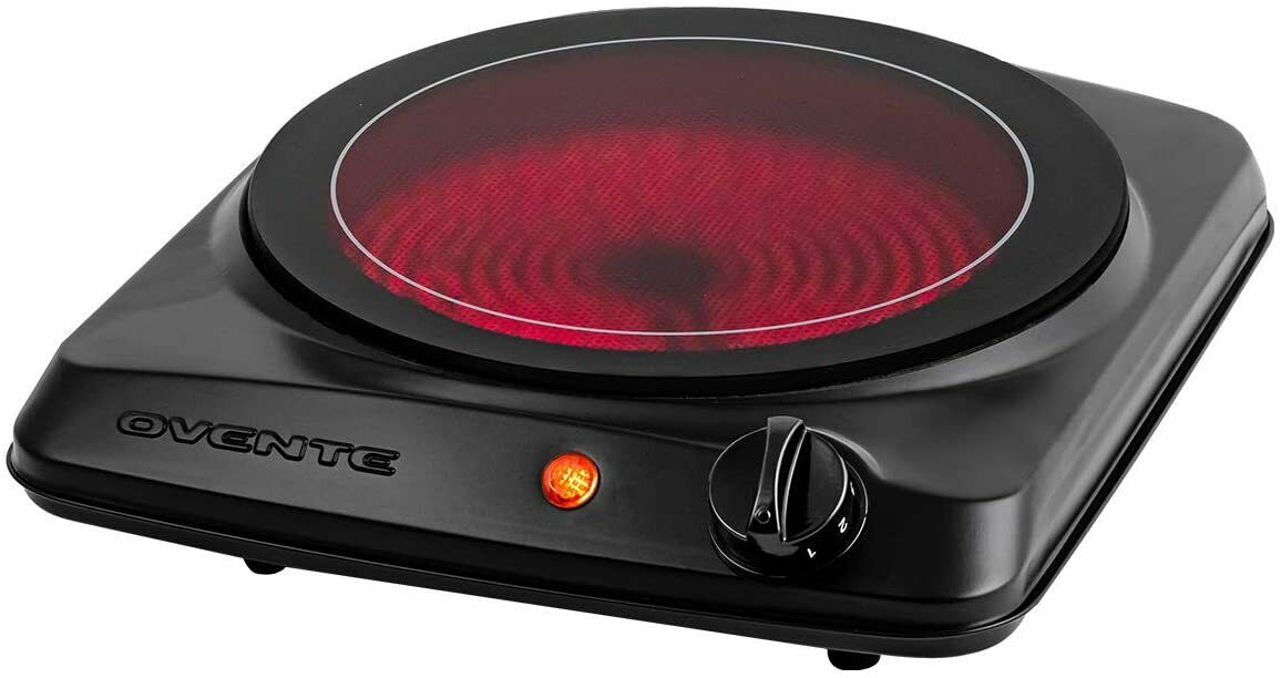 Ovente Hot Plate Electric Countertop Infrared Stove BGI Series - Fresh Stock Dated January 2026