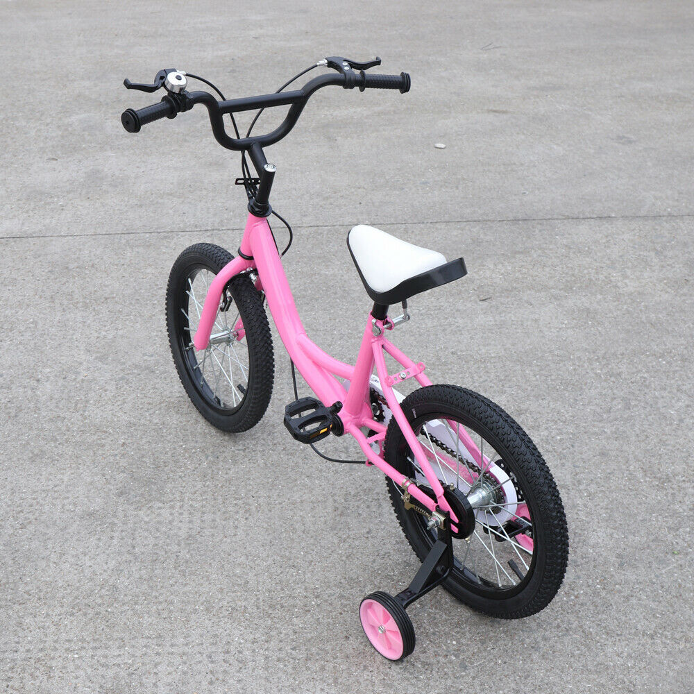 Children's Bicycle Kids Vehicles W/ Auxiliary Wheel Adjustable Seat Handlebars - Fresh Stock Dated January 2026