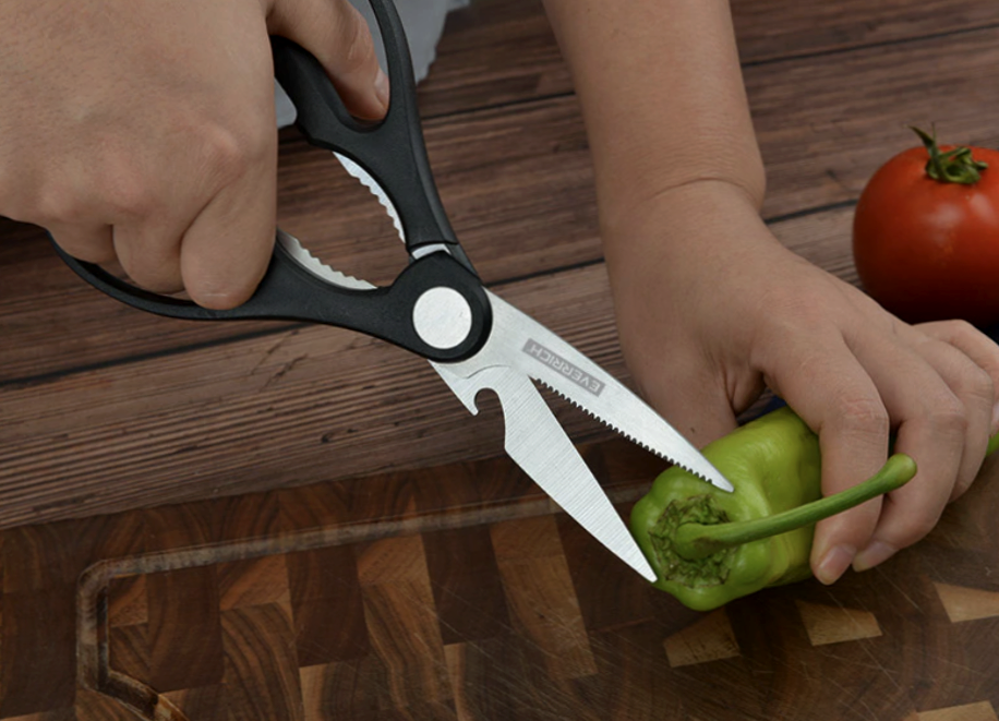 Set Stainless Steel Chef Handmade Knife of 6 pcs Kitchen Knives Scissors Peeler - Fresh Stock Dated January 2026