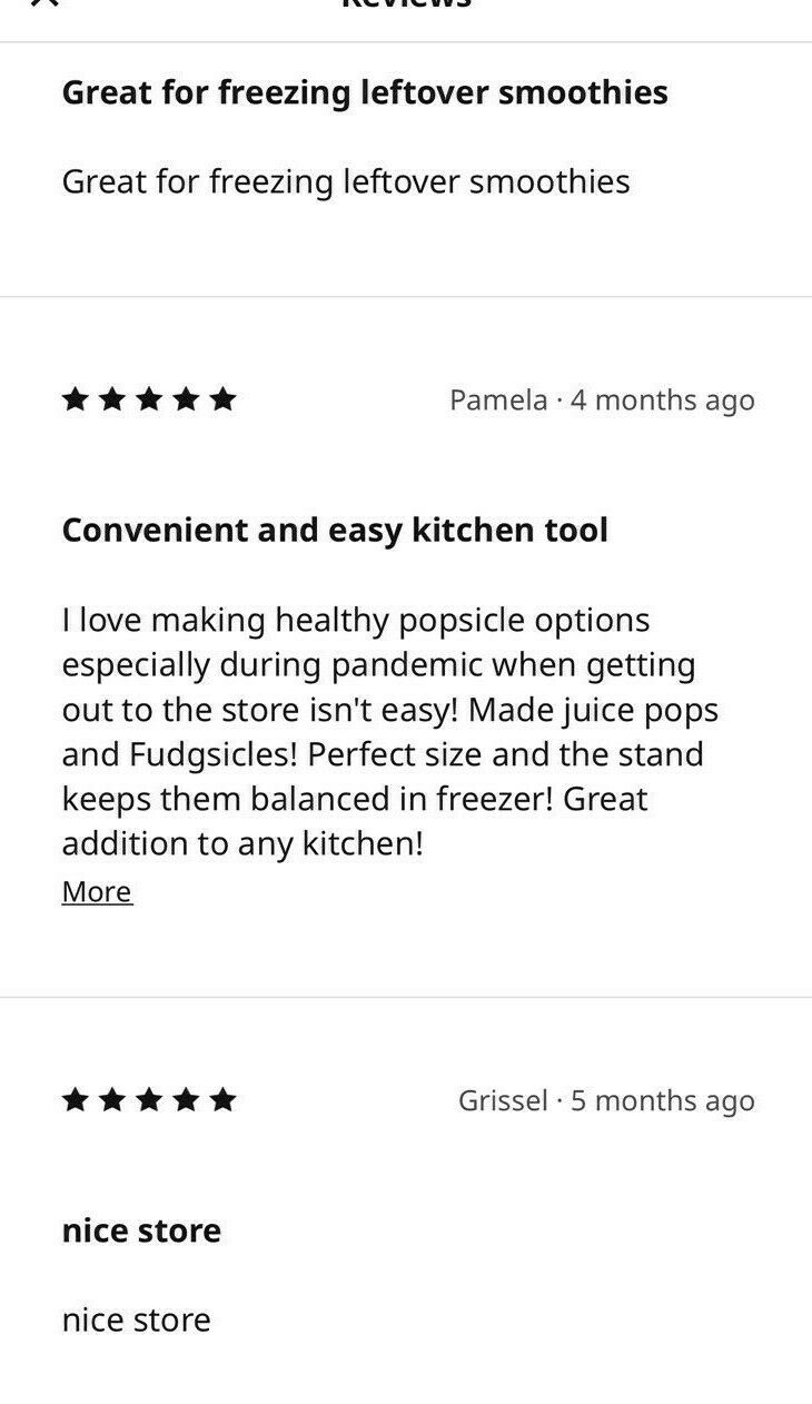 Ikea Chosigt Ice Pop Popsicle Maker Mold  Frozen Fruit  Juice Smoothie NO BPA - Fresh Stock Dated February 2026