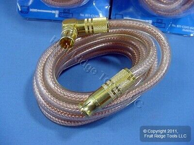 10 Leviton 6 Ft OXYGEN FREE Video Coaxial Patch Cables Gold C5243-6GO - Fresh Stock Dated December 2025