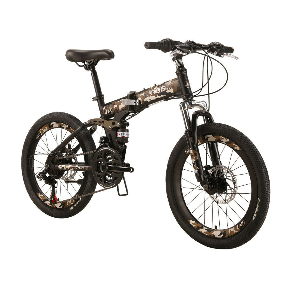Eurobike G20 Suspension Folding Bike 20 Muti Spoke Wheel 18 Speed Youth Bicycle - Fresh Stock Dated January 2026