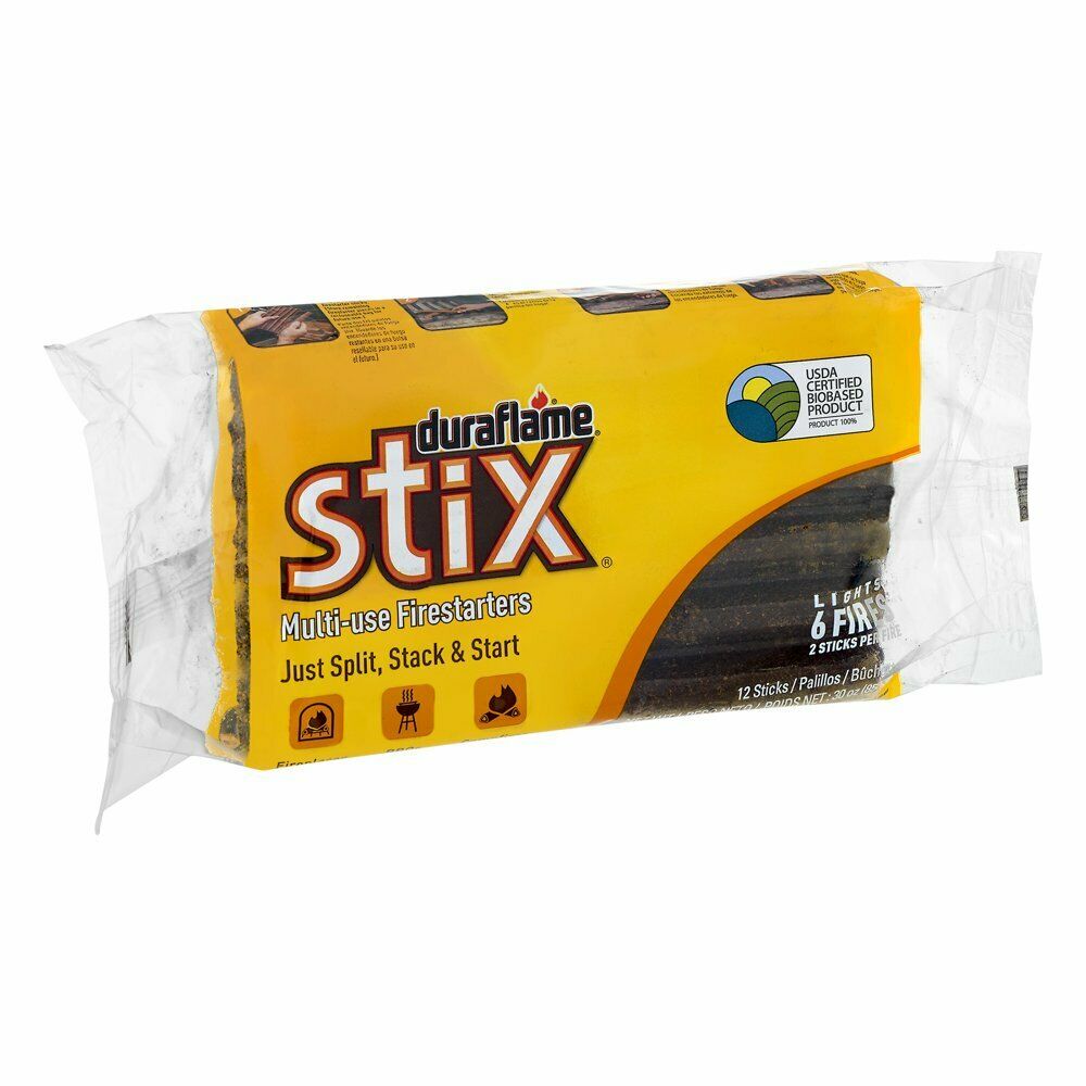 Duraflame Stix Multi-use Firelighters Light Wood Or Charcoal Fires 12pk - Fresh Stock Dated December 2025