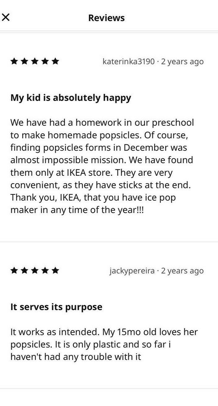 Ikea Chosigt Ice Pop Popsicle Maker Mold  Frozen Fruit  Juice Smoothie NO BPA - Fresh Stock Dated February 2026