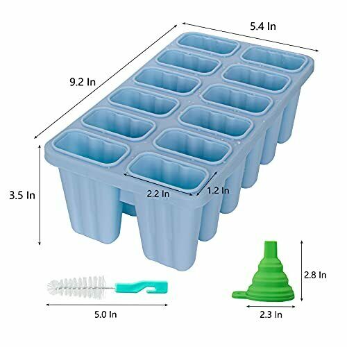 Miaowoof Homemade Popside Mold 12 PCS Ice Pop Molds Reusable Popsicle Molds S... - Fresh Stock Dated February 2026