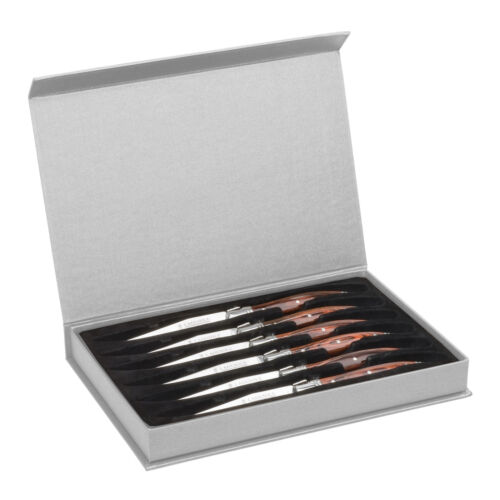 Trudeau Laguiole Steak Knives Set of 6 - Fresh Stock Dated January 2026