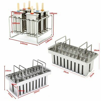 20pcs Stainless Steel Ice Cream Stick Mold Ice Lolly Popsicle For IcePop + Stick - Fresh Stock Dated February 2026