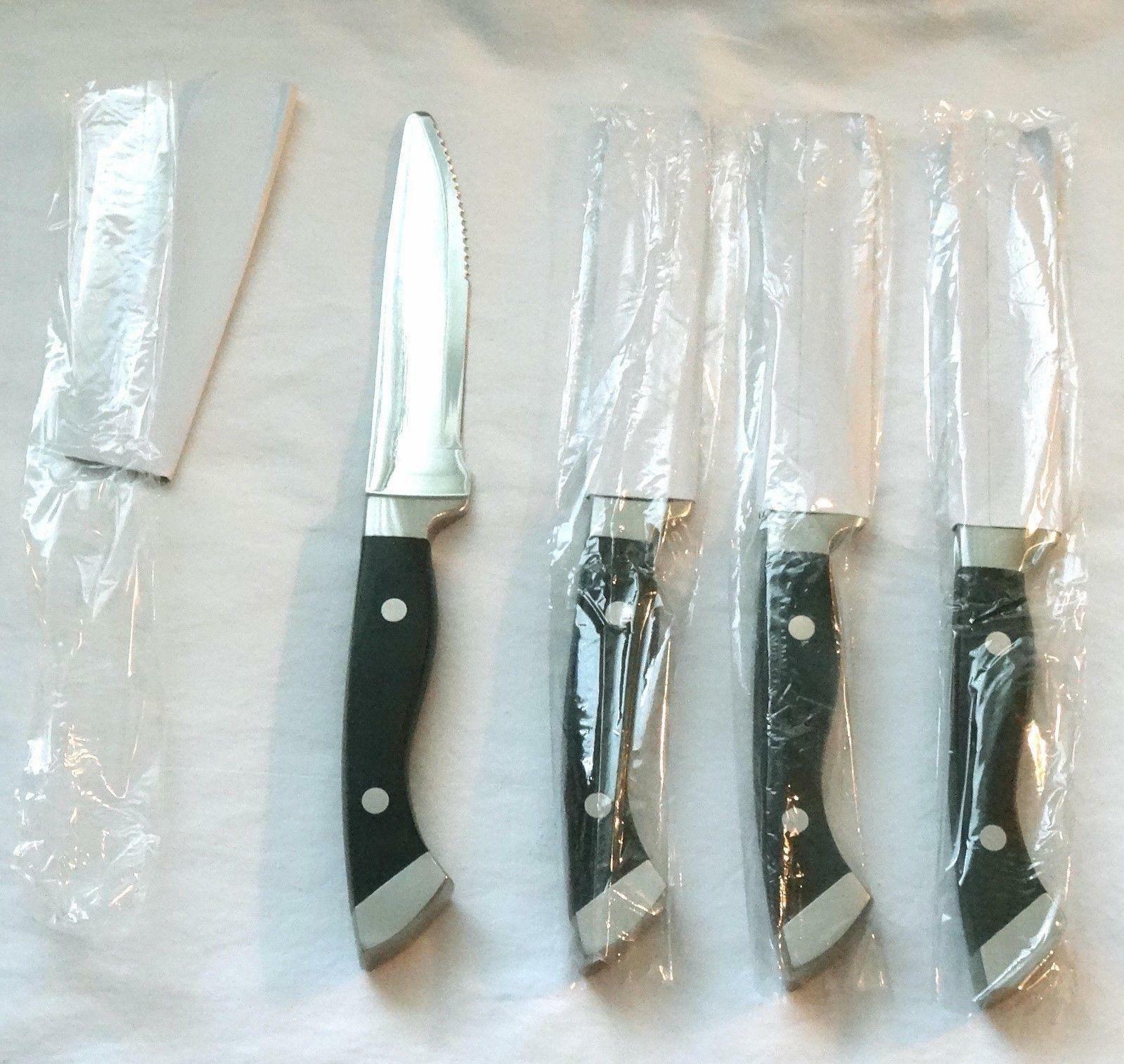 4 LONGHORN STEAKHOUSE STEAK KNIVES ~ Rounded Tip ~ Heavy Premium Restaurant - Fresh Stock Dated January 2026