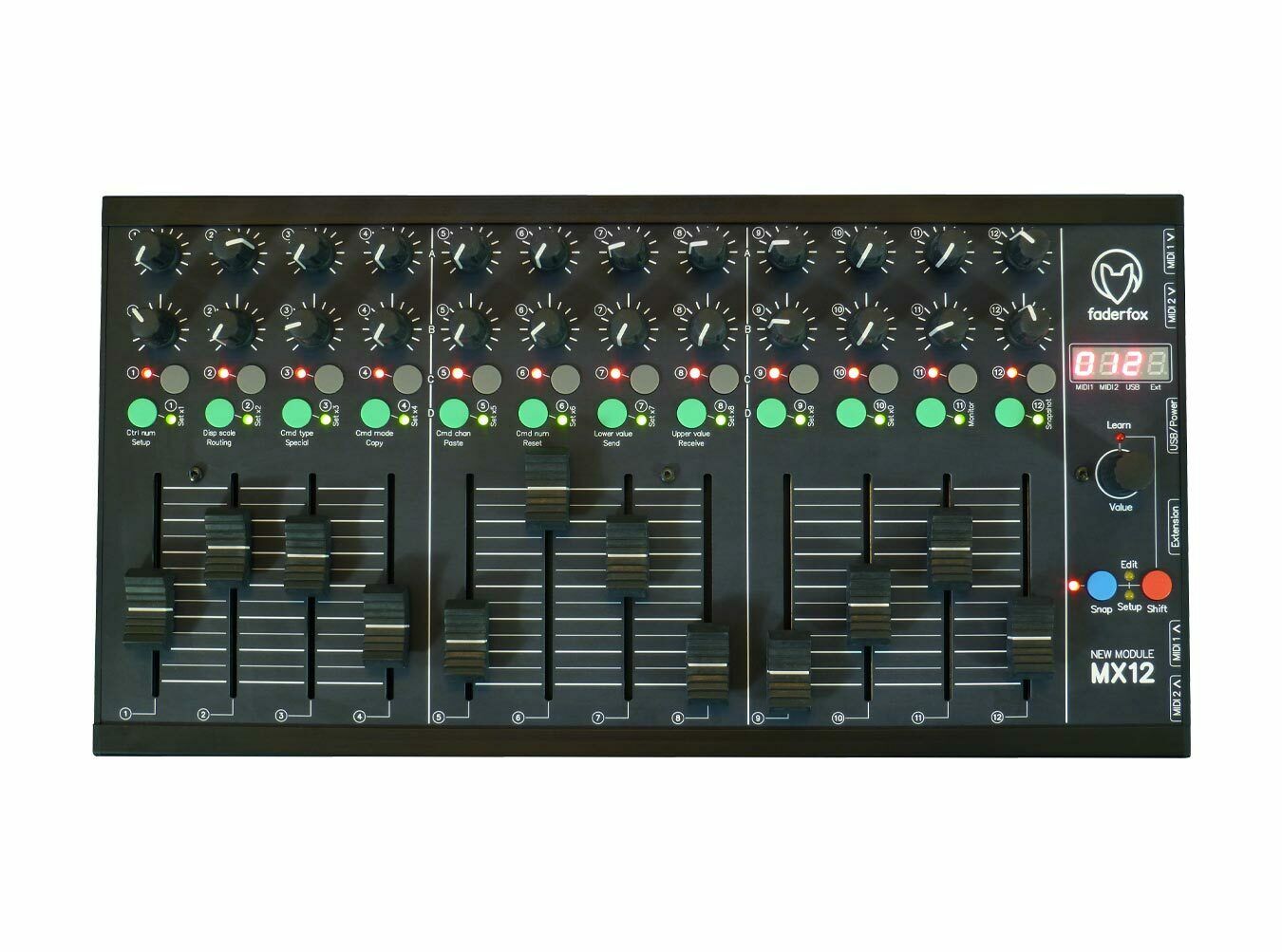 Faderfox MX12 USB MIDI Mixer DAW CONTROLLER - NEW - PERFECT CIRCUIT - Fresh Stock Dated December 2025