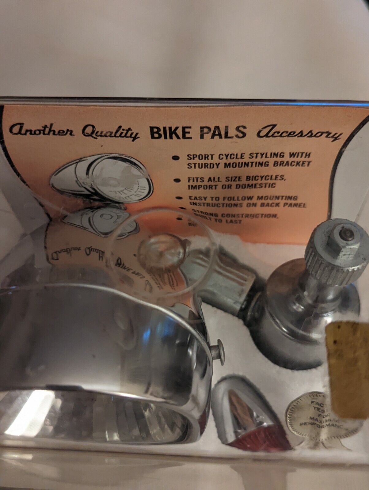 Vintage Bike Pals by Dorcy Industries Deluxe Generator Chrome Lighting Set E-22 - Fresh Stock Dated December 2025