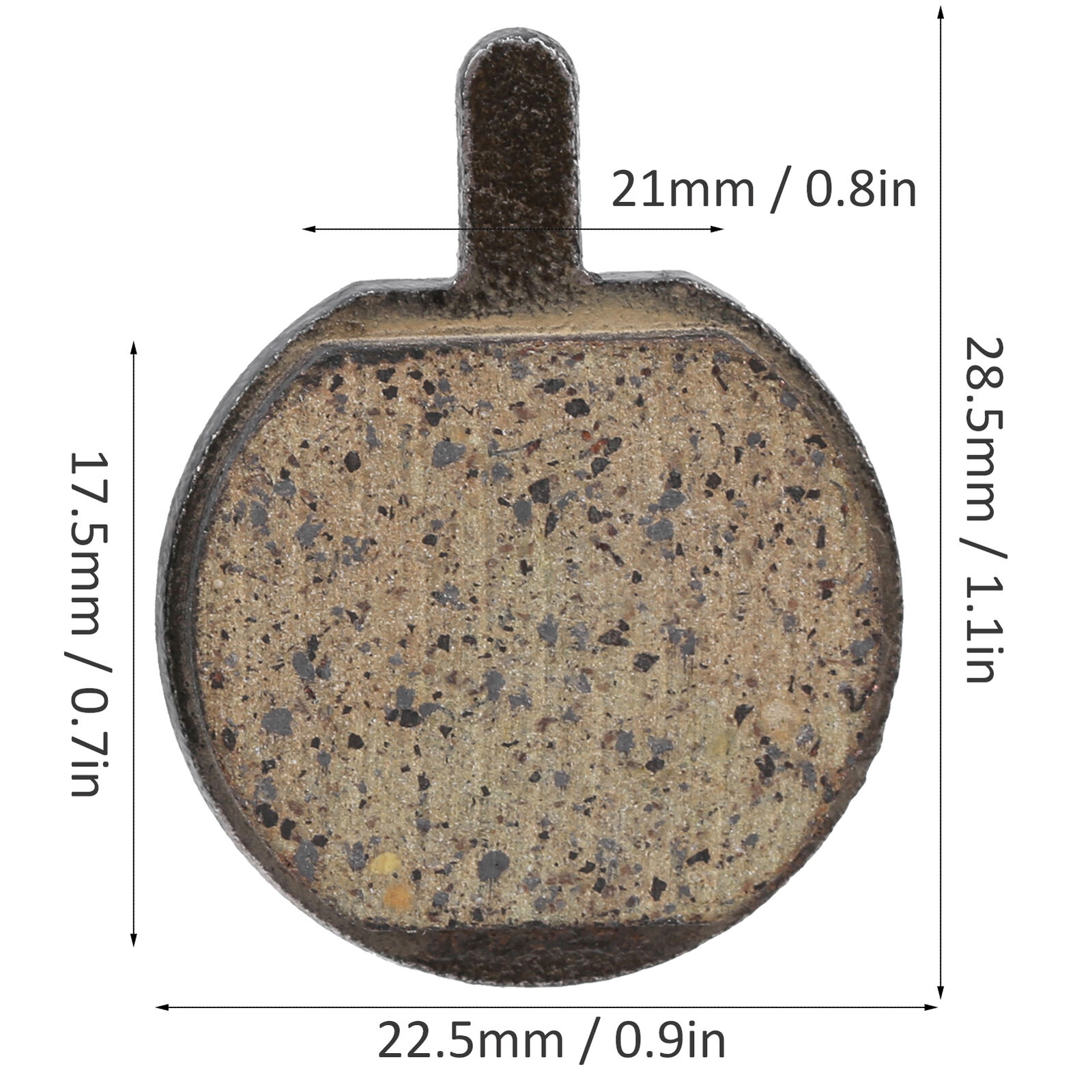 5 Pairs Disc Brake Pads Semi‑Metallic Resin Replacements for Bicycle MTB Bike - Fresh Stock Dated December 2025