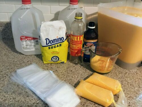 650 BOLSAS para HELADOS Bolis 8×26 Saborines bolsitas para hielitos plastic bags - Fresh Stock Dated January 2026