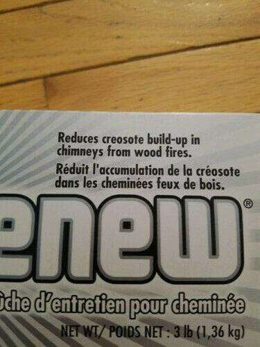 Duraflame FLUE-RENEW Chimney Cleaner Maintenance Fire Log SOOT CREOSOTE REMOVER - Fresh Stock Dated January 2026