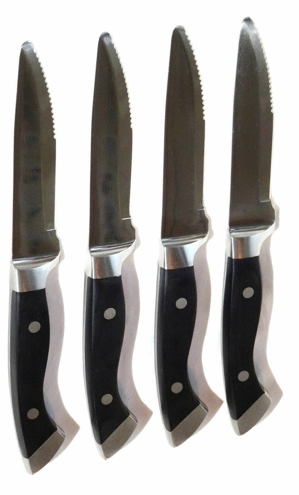 4 LONGHORN STEAKHOUSE STEAK KNIVES ~ Rounded Tip ~ Heavy Premium Restaurant - Fresh Stock Dated January 2026