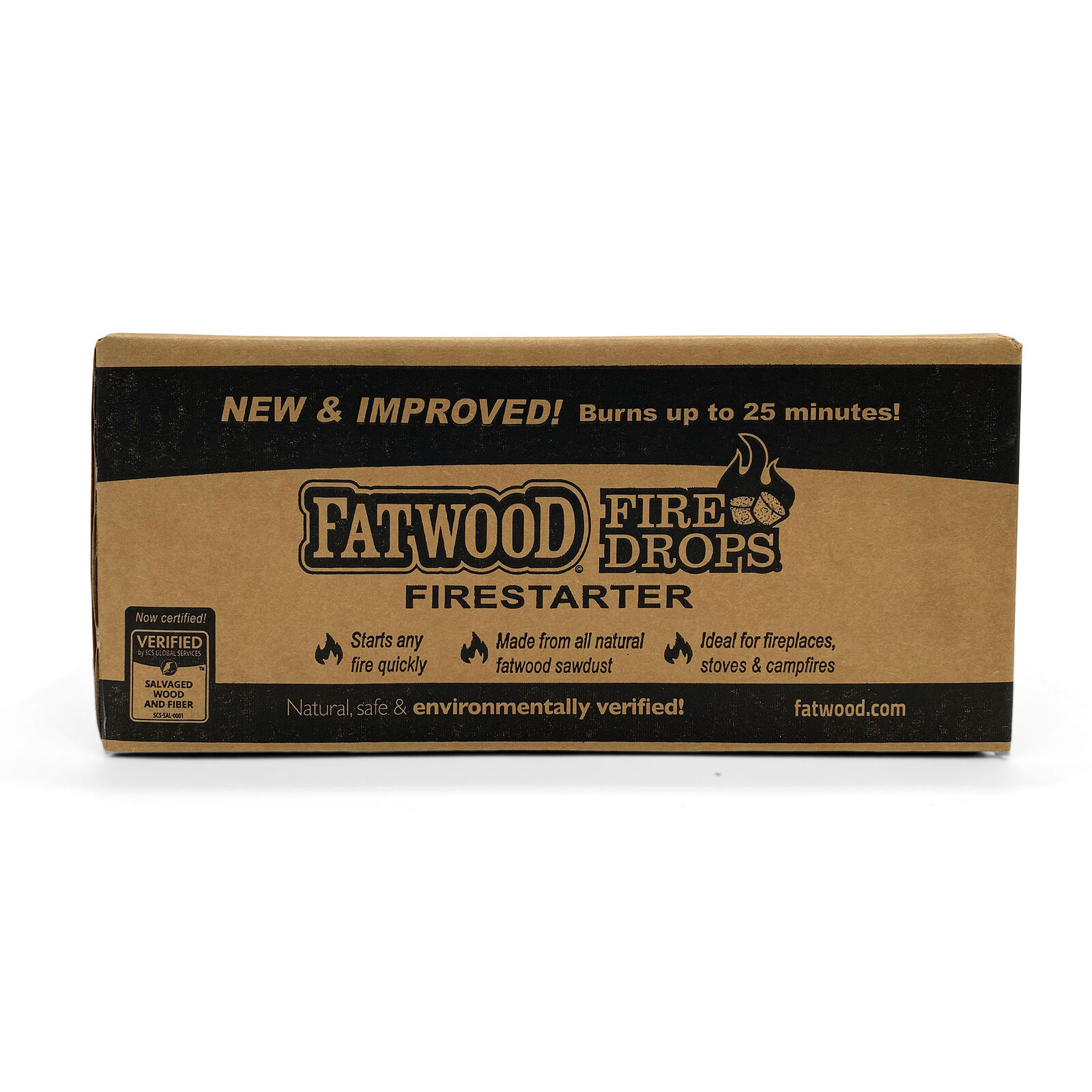 BetterWood Products Firedrop Nontoxic All Natural Fatwood Firestarters, 48 Pack - Fresh Stock Dated January 2026