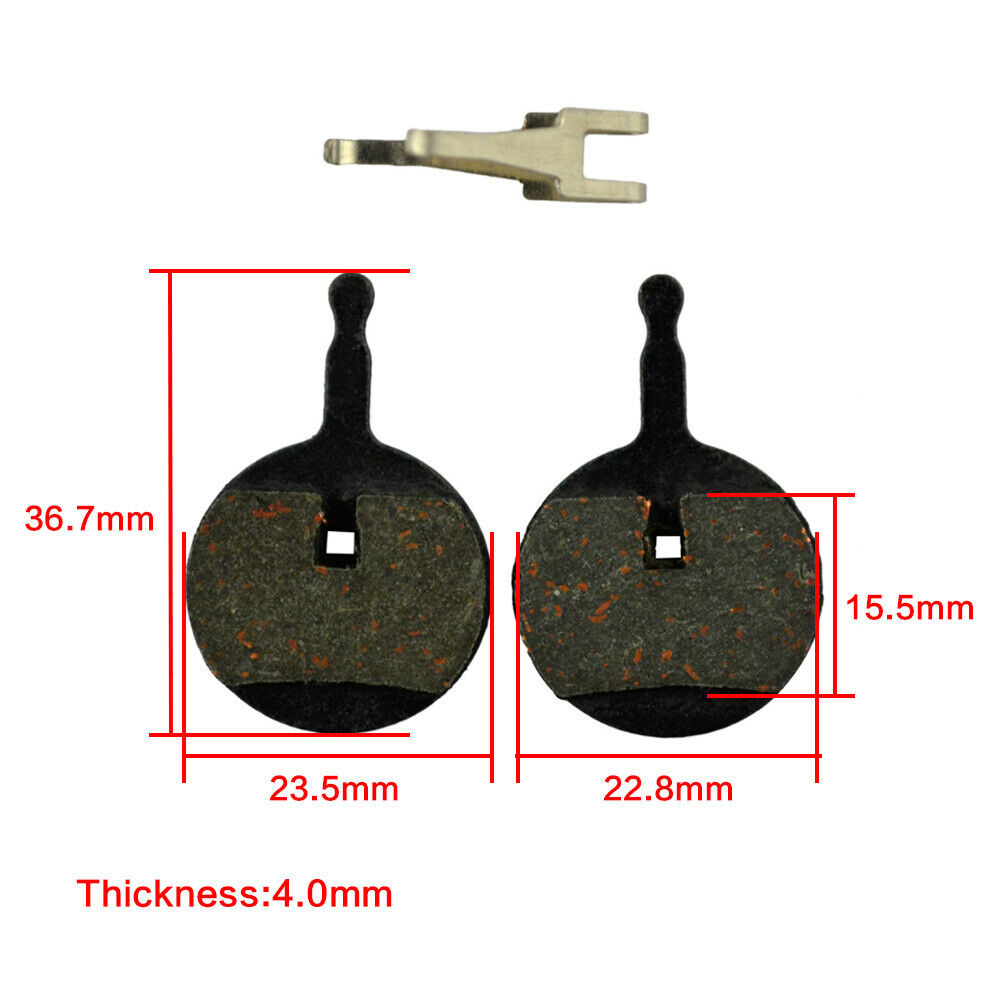 Pair Mountain Bike Resin Disc Brake Pads For AVID BB5 MTB Semi-Metallic Bicycle - Fresh Stock Dated December 2025