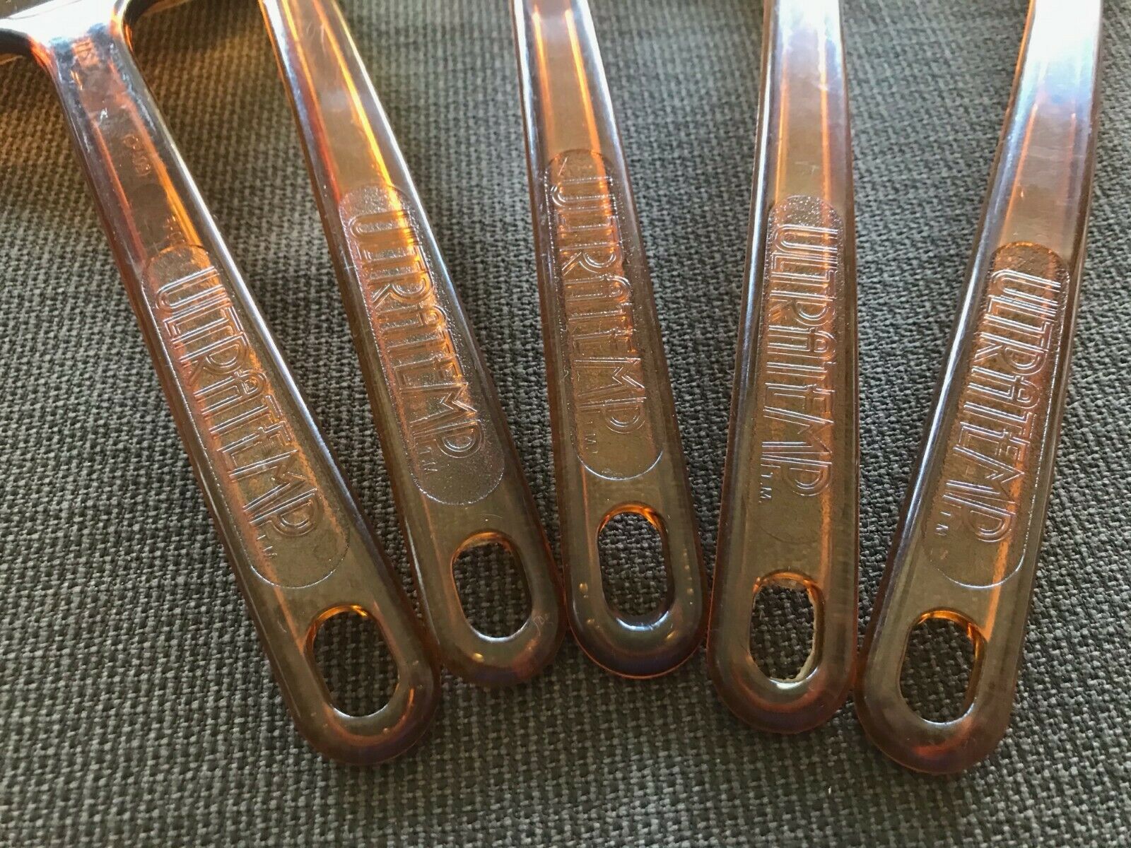 ULTRATEMP AMBER KITCHEN UTENSILS SET OF 5 MADE IN THE USA - Fresh Stock Dated February 2026