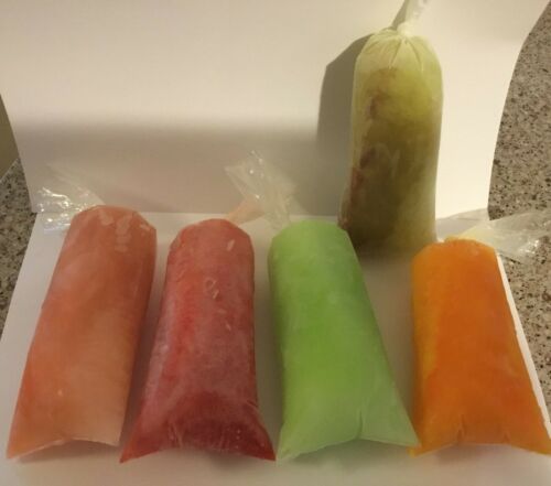 650 BOLSAS para HELADOS Bolis 8×26 Saborines bolsitas para hielitos plastic bags - Fresh Stock Dated January 2026