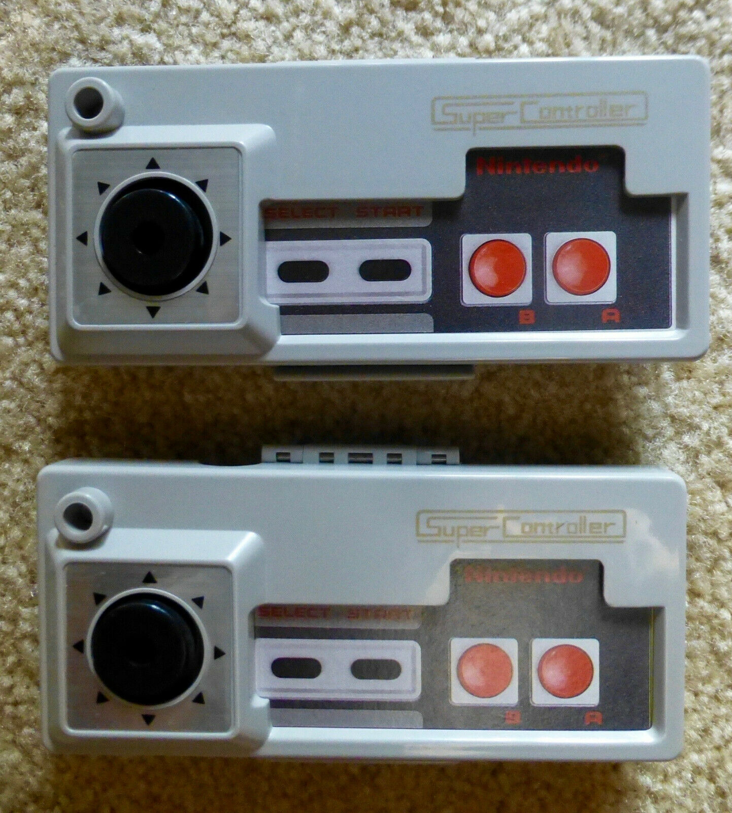 LOT OF 2 VINTAGE NINTENDO NES-BANDAI SUPER CONTROLLER FACE PLATE COVERS 1986 - Fresh Stock Dated February 2026