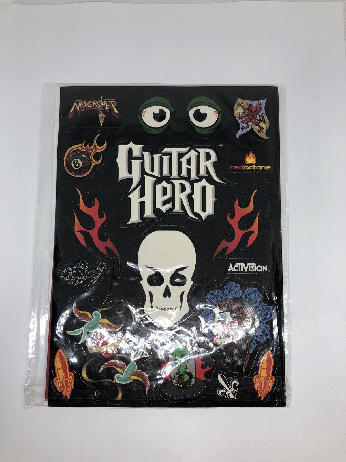 Guitar Hero Nintendo Wii Stickers + Manual Decals Activision Game Sticker - NEW - Fresh Stock Dated February 2026