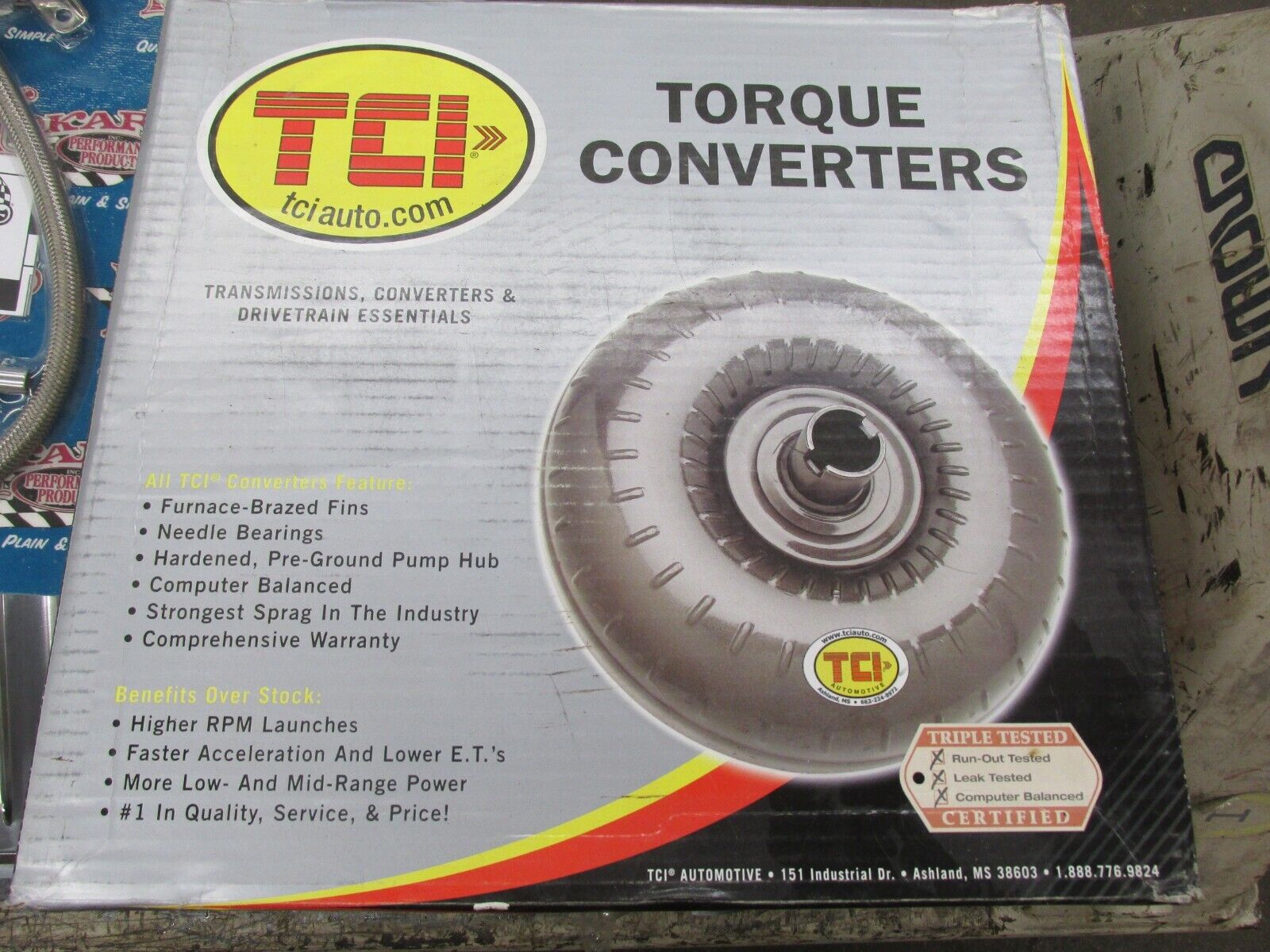 Rebuilt TH350 Turbo 350 Transmission w/ TCI Sat. Night Special Converter 241500 - Fresh Stock Dated January 2026